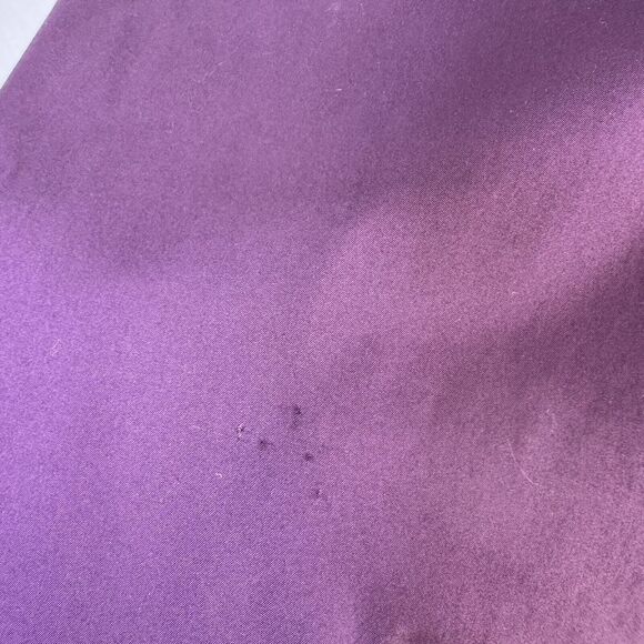 Lafayette 148 New York Dannell Eggplant Button Down Stretch Hi Low  Blouse 2 - Picture 5 of 7